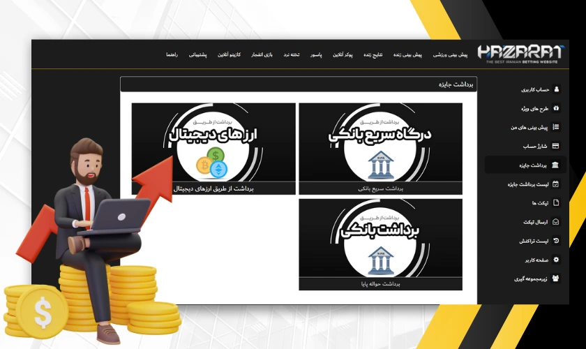 برداشت سود در حضرات بت