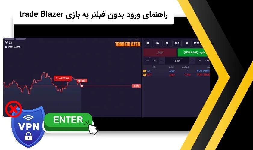 راه های ورود به بازی ترید بلیزر بدون فیلترشکن